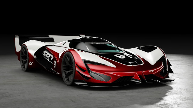 Red white car spotlight dark free wallpaper for desktop - medium preview image