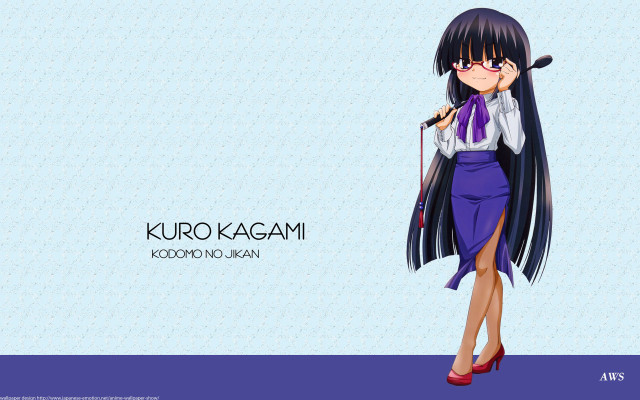 Girl black hair purple skirt free wallpaper for desktop - medium preview image