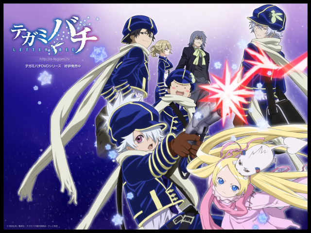 Anime characters star purple background free wallpaper for desktop - medium preview image