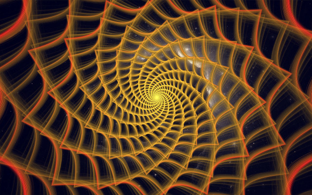 Mandelbrot spiral abstract night sky free wallpaper for desktop - medium preview image