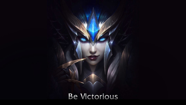 Blue eyes woman armor glowing free wallpaper for desktop - medium preview image