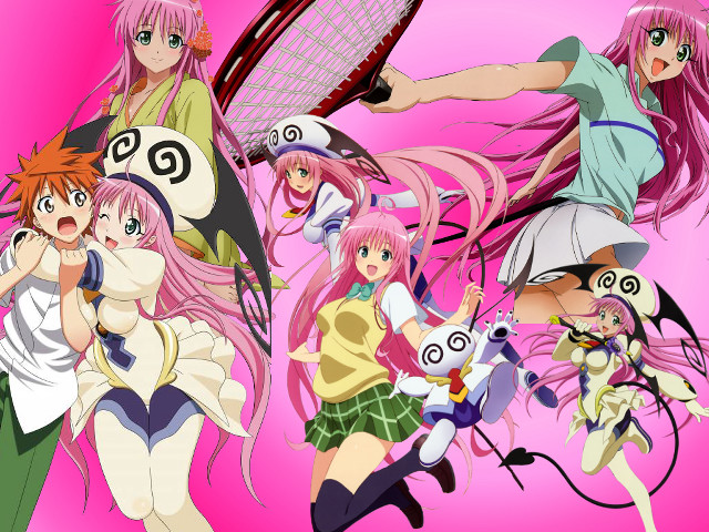 Anime girls pink hair tennis free wallpaper for desktop - medium preview image