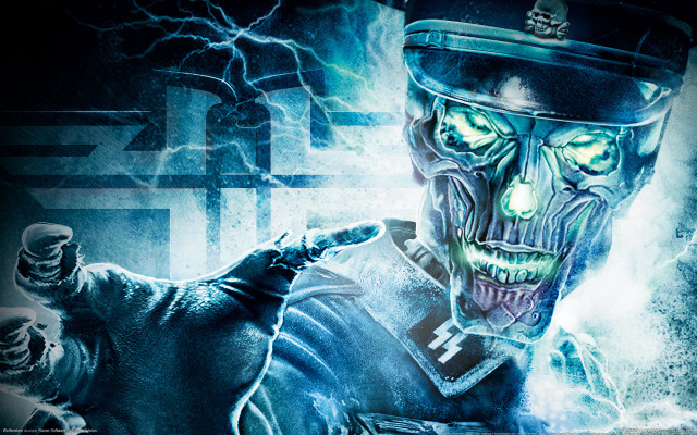 Creepy man uniform dog lightning free wallpaper for desktop - medium preview image