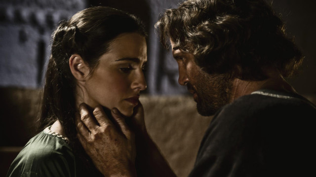 Man woman standing together dark free wallpaper for desktop - medium preview image