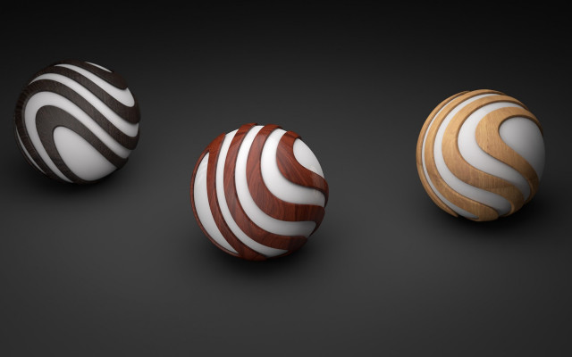 Brown white brown balls row free wallpaper for desktop - medium preview image
