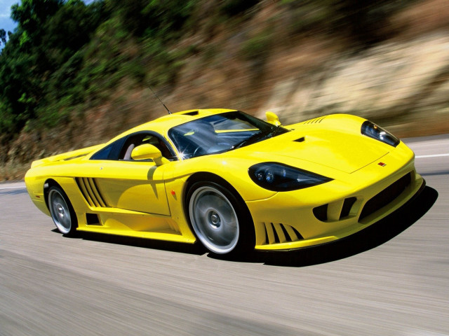 Yellow sports car driving forest #3 free wallpaper for desktop - medium preview image