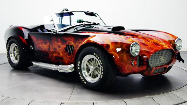 Red black flame hood cobra free wallpaper for desktop - medium preview image