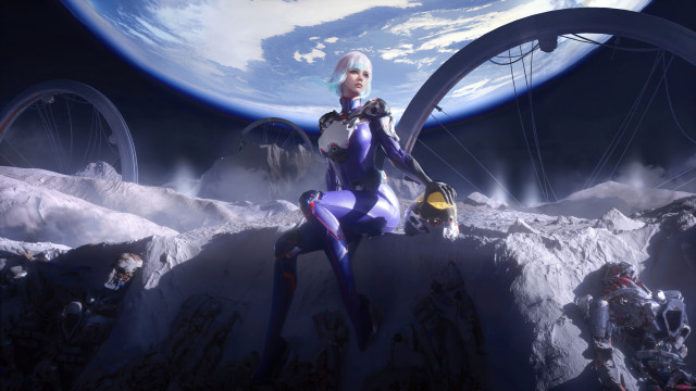 Eve ryder space suit planet free wallpaper for desktop - medium preview image