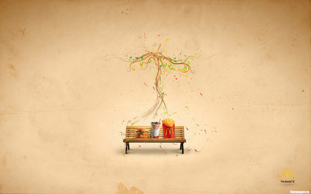 Bench books balloon confetti illustration free wallpaper for desktop - medium preview image