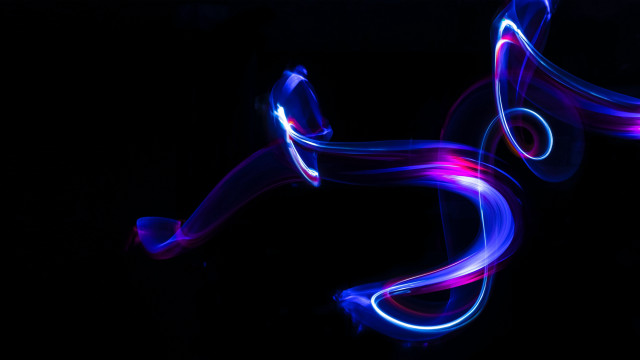 Blurry blue purple hologram long free wallpaper for desktop - medium preview image