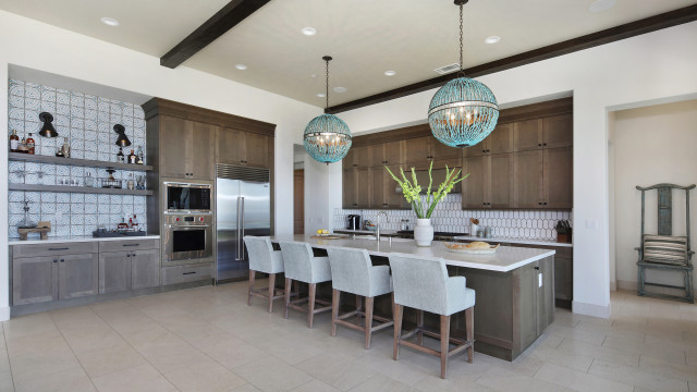 Kitchen center island flowers stove free wallpaper for desktop - medium preview image