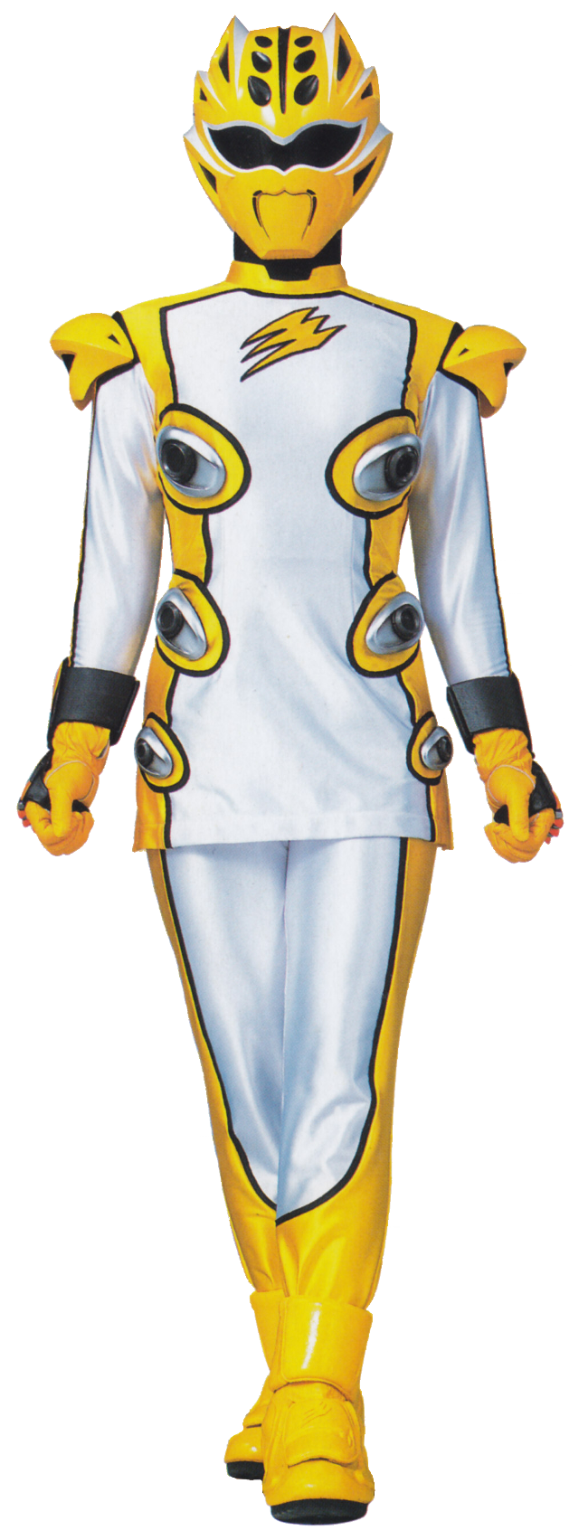 Man yellow white suit helmet free wallpaper for mobile - medium preview image