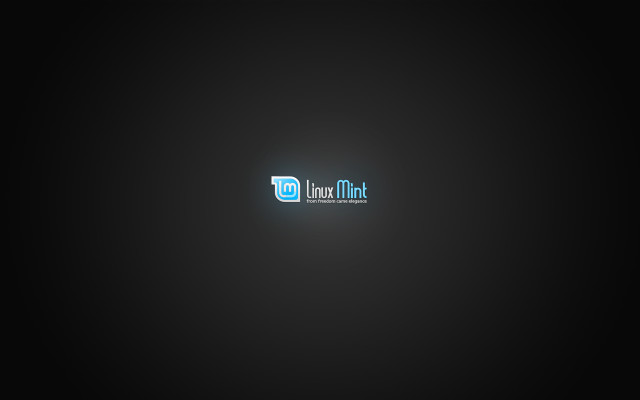 Linux blue logo dark minimalism free wallpaper for desktop - medium preview image