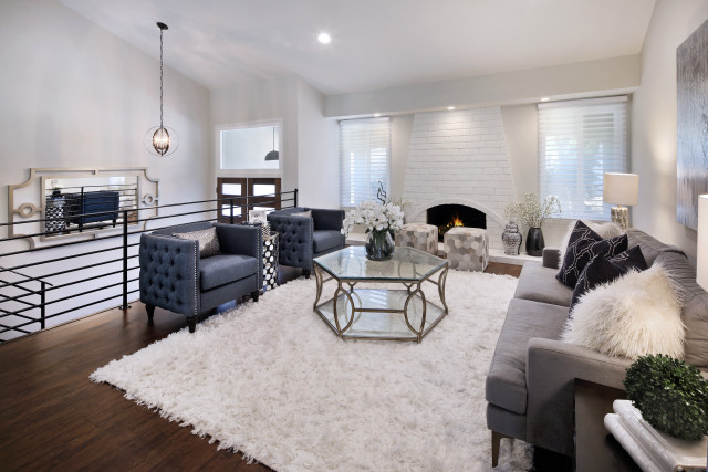 Livingroom fireplace white rug couch free wallpaper for desktop - medium preview image