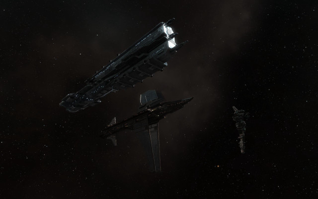 Space station dark sky satellite free wallpaper for desktop - medium preview image