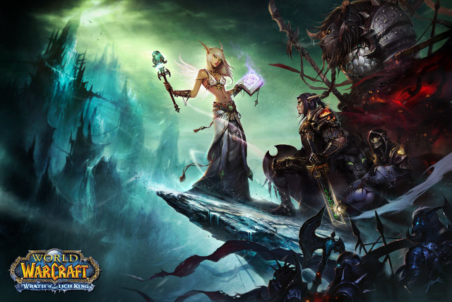 Group people dark forest sword free wallpaper for desktop - medium preview image