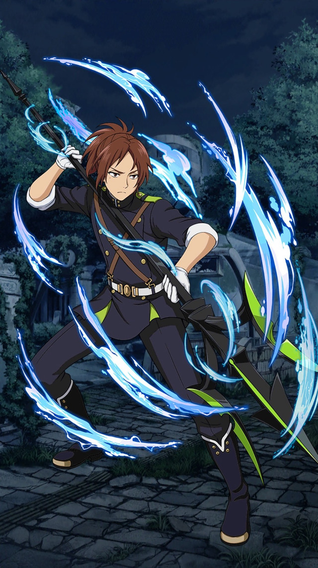 Man black outfit sword flame #2 free wallpaper for mobile - medium preview image