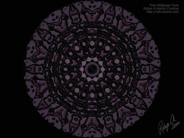 Circular black purple accents dots free wallpaper for desktop - medium preview image