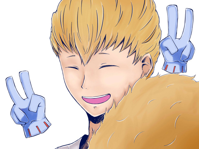 Cartoon peace sign hand gesture free wallpaper for desktop - medium preview image