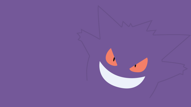 Purple smiling pokemon vector shock free wallpaper for desktop - medium preview image