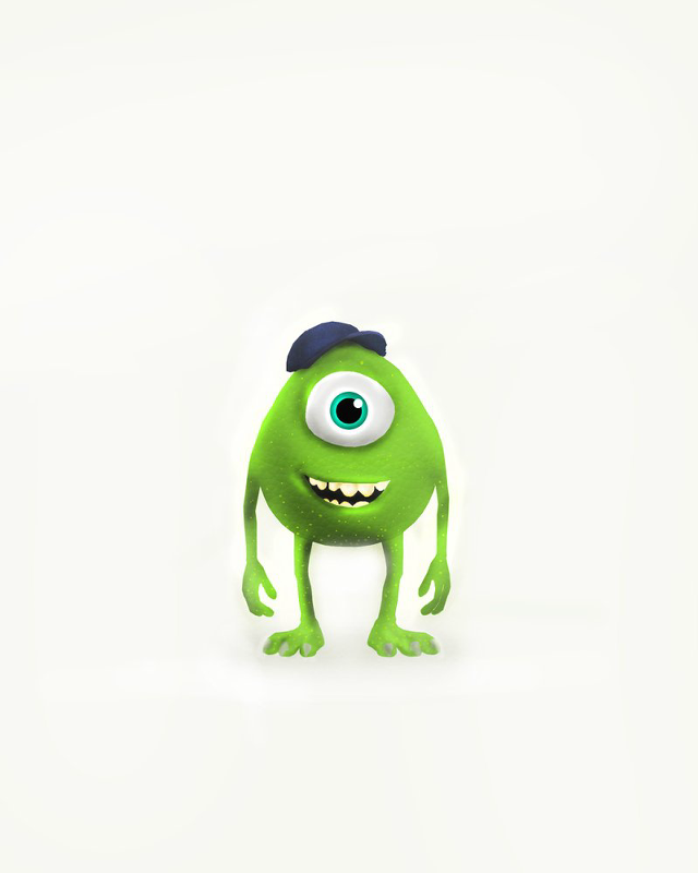 Green monster with hat wide free wallpaper for mobile - medium preview image