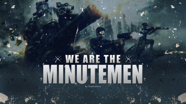 Men guns poster minutemen group free wallpaper for desktop - medium preview image