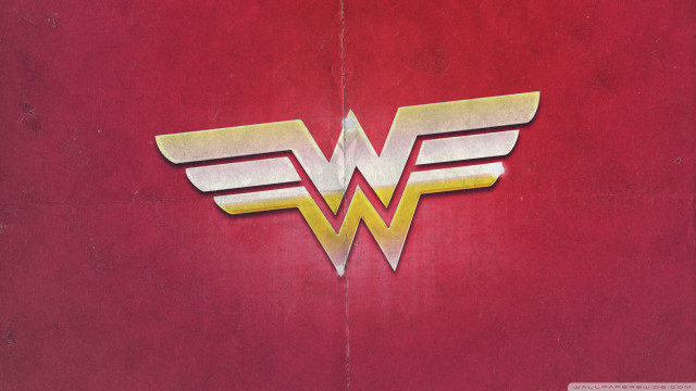 Red wall gold wonder logo free wallpaper for desktop - medium preview image