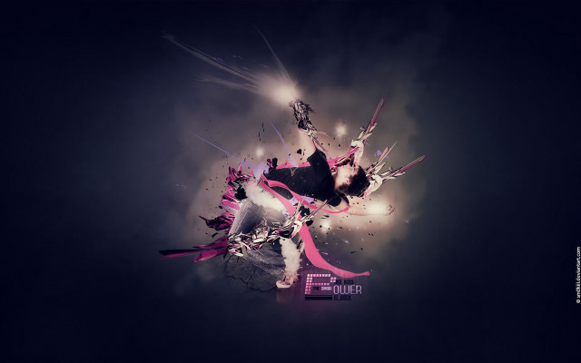 Black white pink ribbon black free wallpaper for desktop - medium preview image