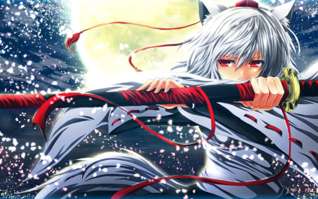 Anime character sword water full free wallpaper for desktop - medium preview image