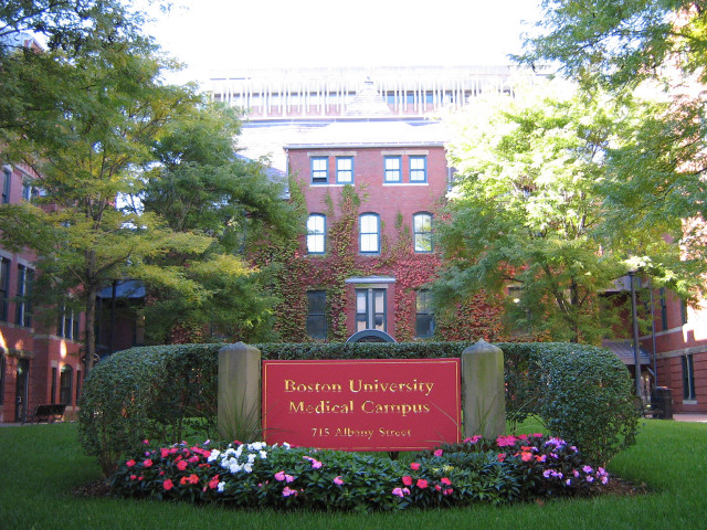 Boston university medical campus sign free wallpaper for desktop - medium preview image