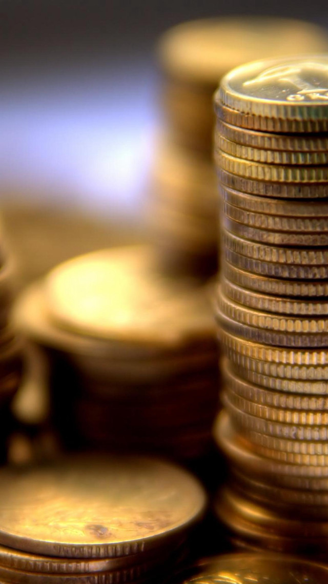 Gold coins pile table other free wallpaper for mobile - medium preview image
