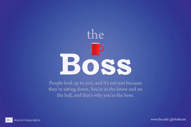 Blue background boss quote image free wallpaper for desktop - medium preview image