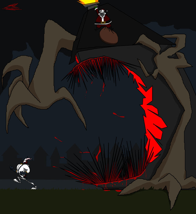 Giant monster yellow light man free wallpaper for tablet - medium preview image