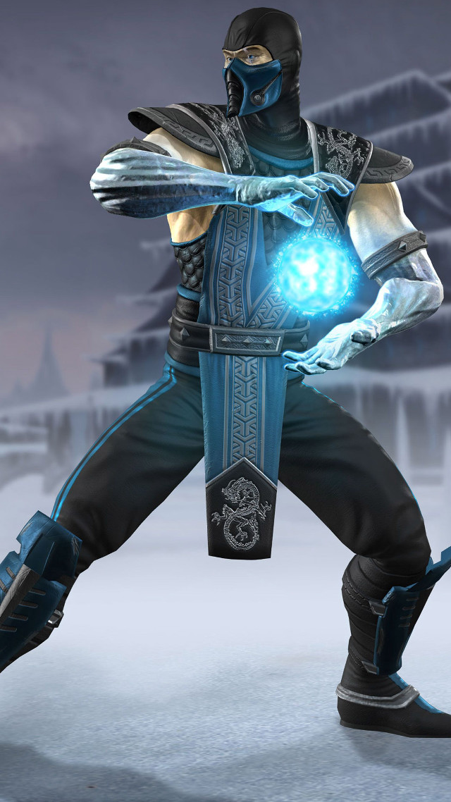 Man blue outfit sword glowing free wallpaper for mobile - medium preview image