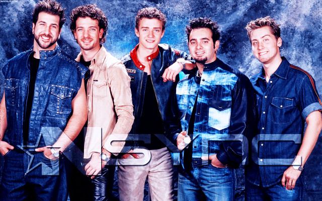 Group men blue background black free wallpaper for desktop - medium preview image