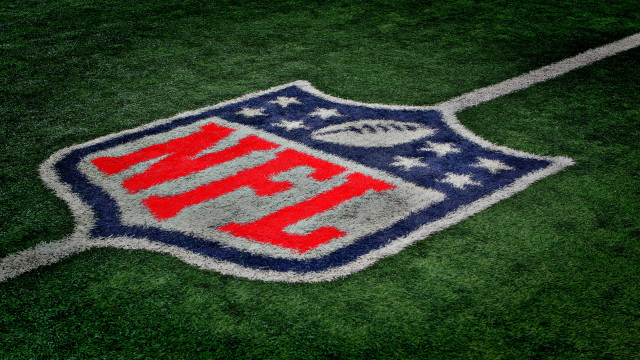 Football field closeup logo stars free wallpaper for desktop - medium preview image