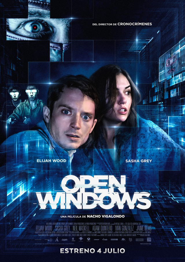 Open windows movie poster cyberpunk free wallpaper for mobile - medium preview image