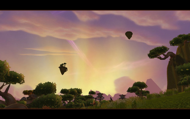 Sky flying person trees foreground free wallpaper for desktop - medium preview image