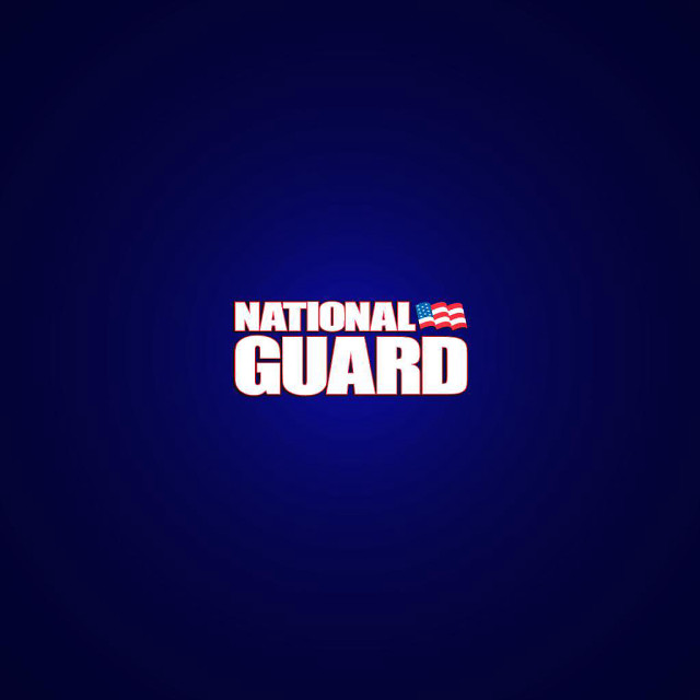 Blue background national guard red free wallpaper for tablet - medium preview image
