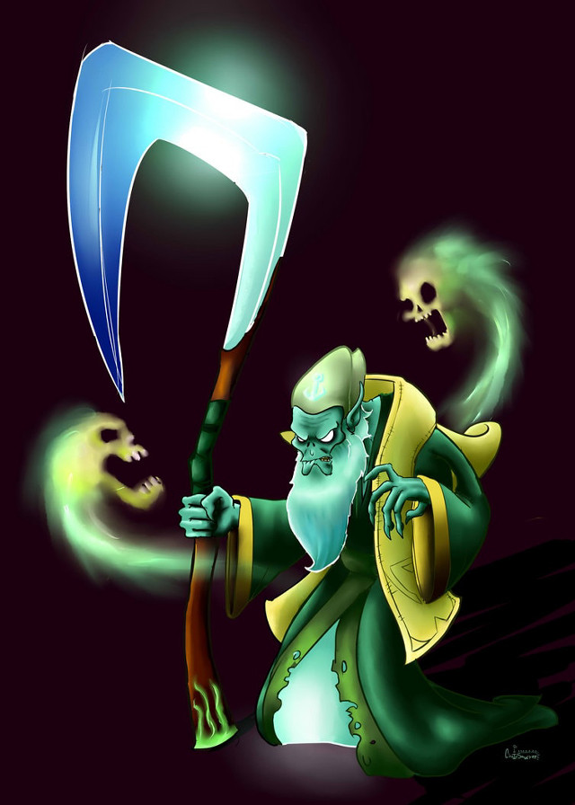 Wizard scab sword skull background free wallpaper for mobile - medium preview image