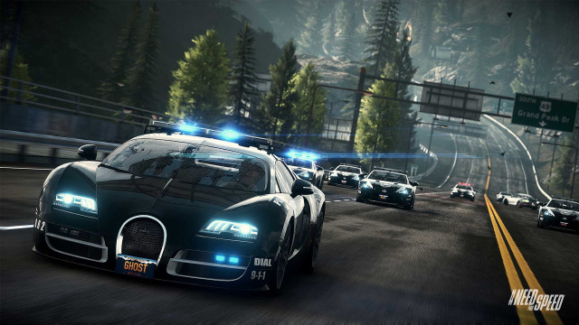 Buggy police chase road scene free wallpaper for desktop - medium preview image