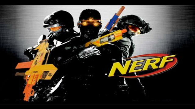 Men guns nerf logo black free wallpaper for desktop - medium preview image