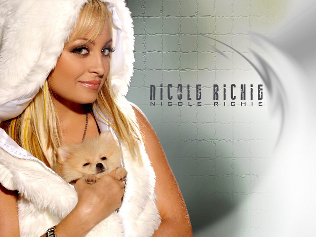 Woman santa hat holding dog free wallpaper for desktop - medium preview image