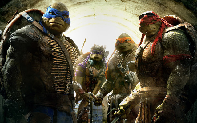 Teenage mutant turtles tunnel blue free wallpaper for desktop - medium preview image