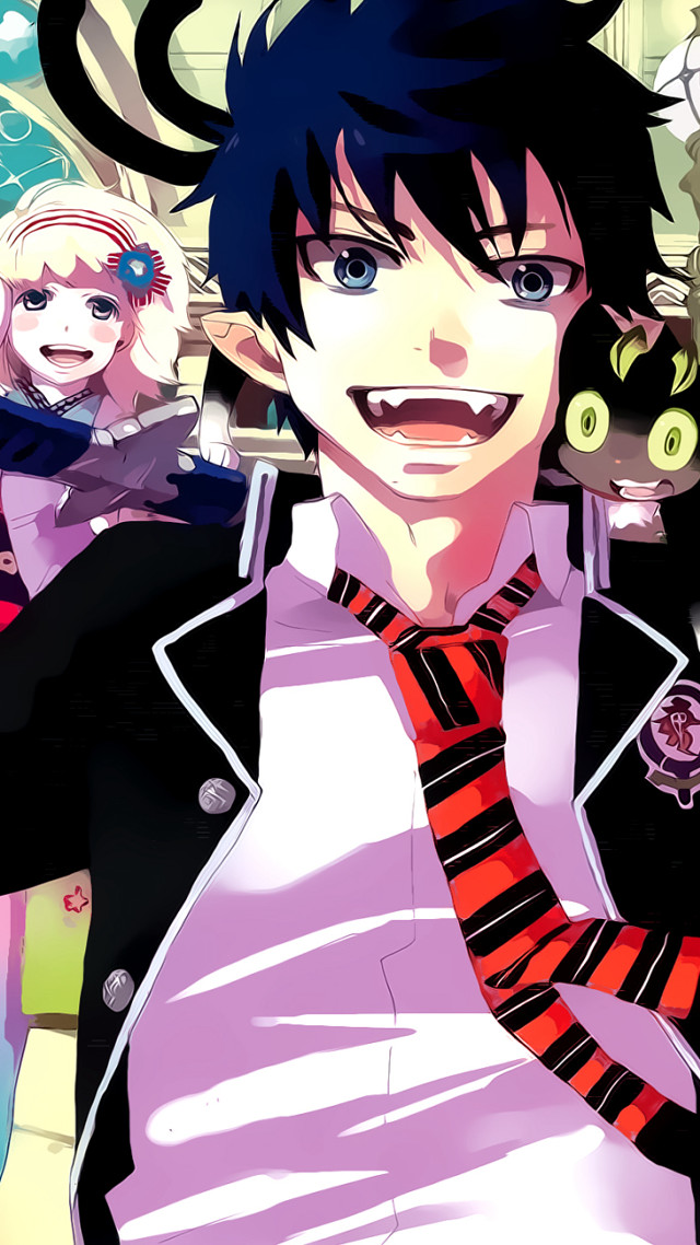 Man tie cat shoulder woman free wallpaper for mobile - medium preview image