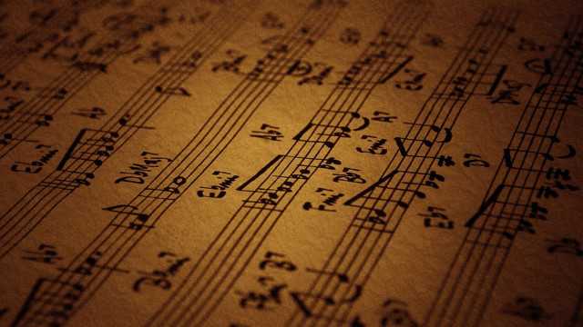 Sheet of music musical notes #4 free wallpaper for desktop - medium preview image