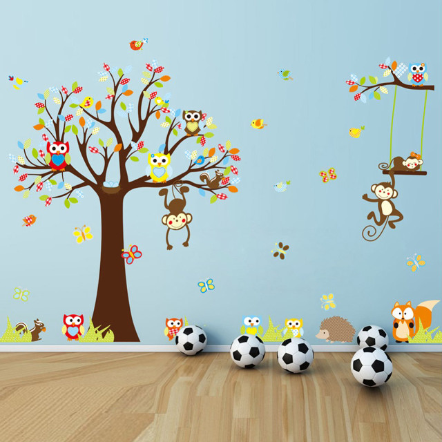 Wall tree monkeys soccer balls free wallpaper for tablet - medium preview image