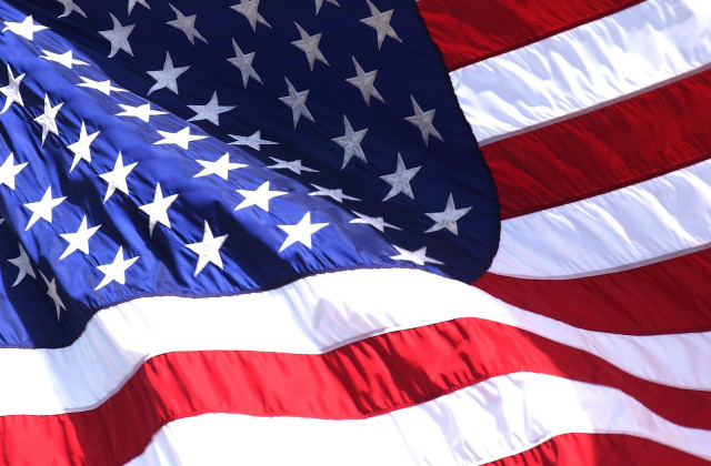 Close up large american flag free wallpaper for desktop - medium preview image