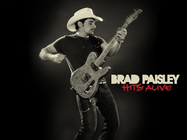 Man guitar black background brad free wallpaper for desktop - medium preview image