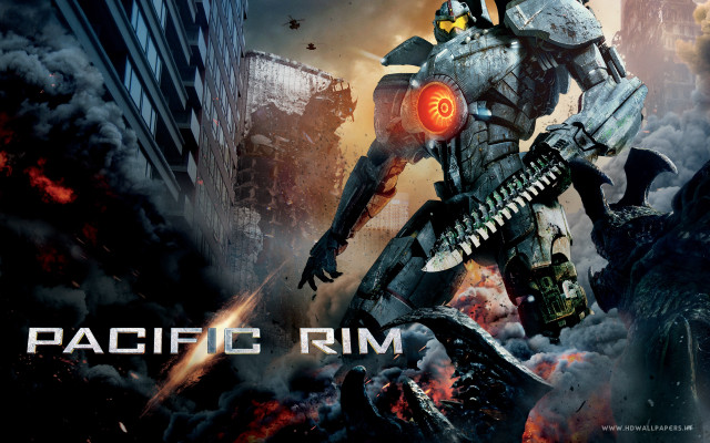 Sci fi robot gun city free wallpaper for desktop - medium preview image
